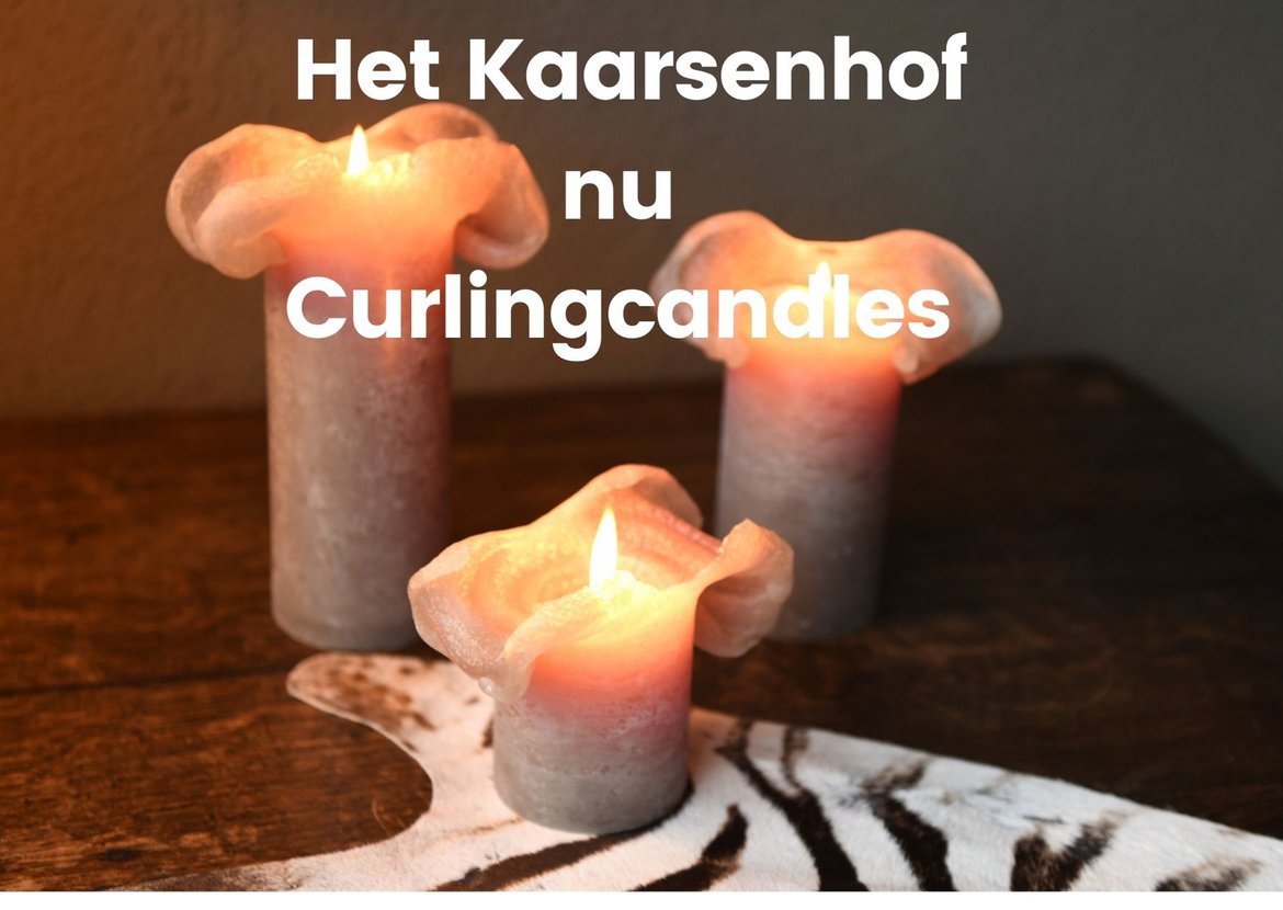 Onze kaarsenwinkel diverse soorten kaarsen - www.curlingcandles.be